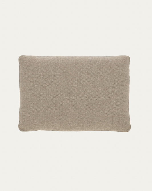 Blok beige chenille cushion 40 x 60cm