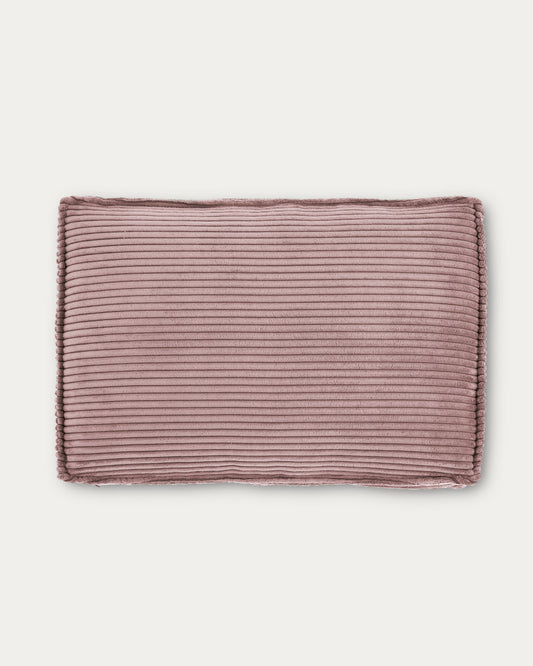 Blok cushion in pink wide seam corduroy, 40 x 60 cm