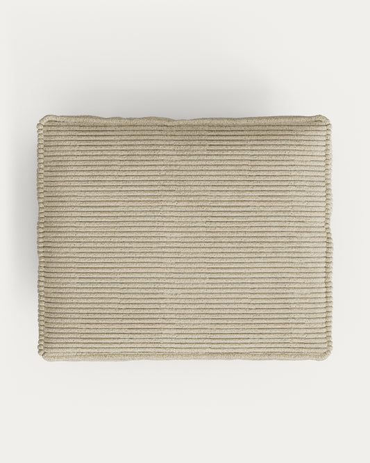 Blok cushion thick ecru corduroy 50 x 60 cm