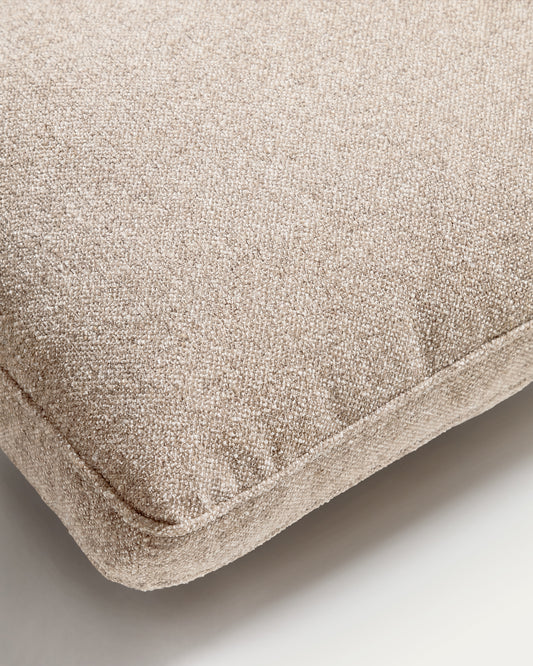 Blok beige chenille cushion 60 x 60cm