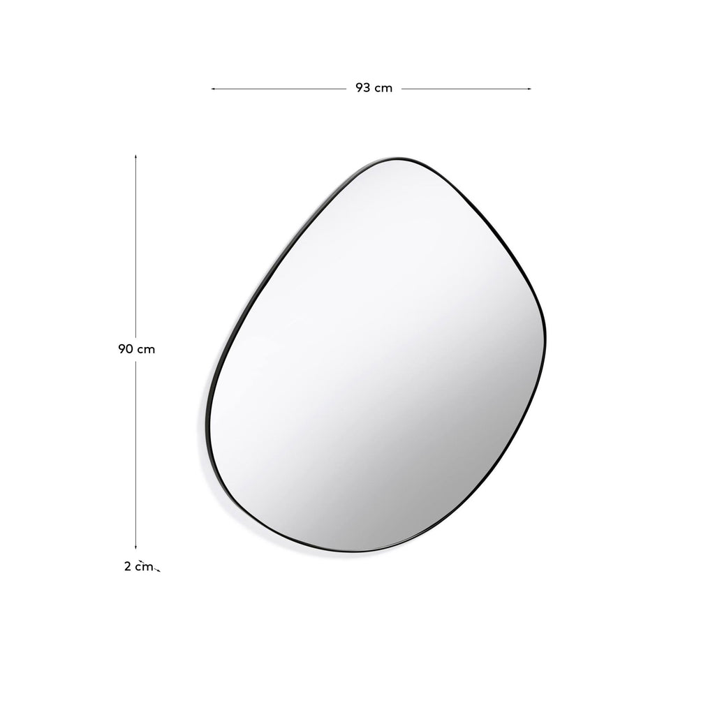 Anera steel mirror, 93 x 90 cm