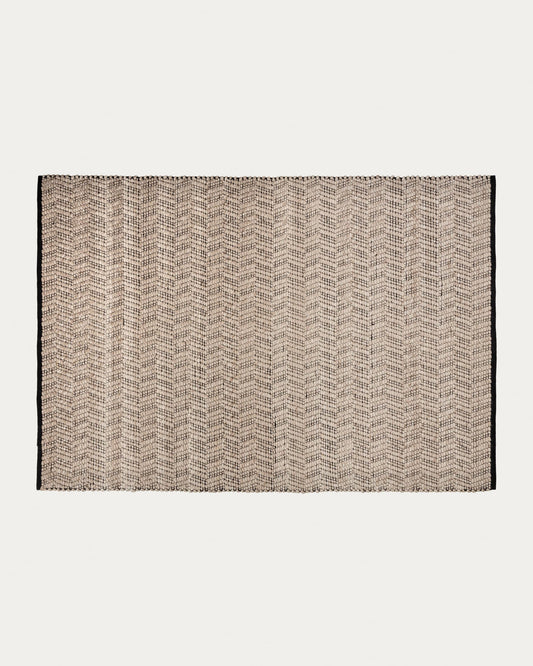 Neida rug in brown wool, 160 x 230 cm