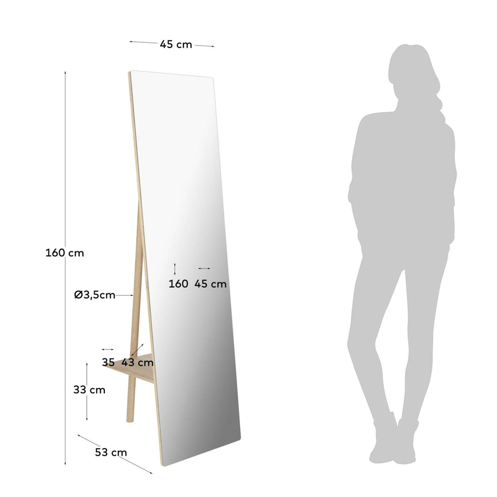 Keisy freestanding mirror 45 x 160 cm
