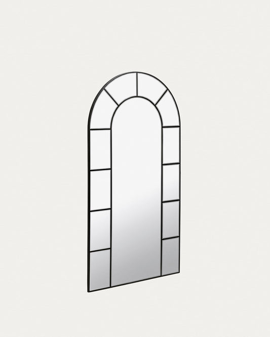 Nediva MDF mirror in black, 88 x 165 cm