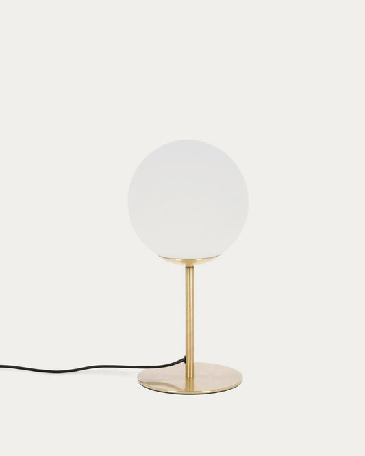 Mahala table lamp in steel and frosted glass