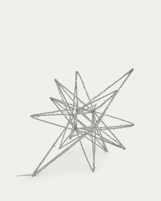 Nicoletta large star light in silver