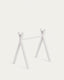 Maralis kid's teepee gym made from solid beech wood with a white finish