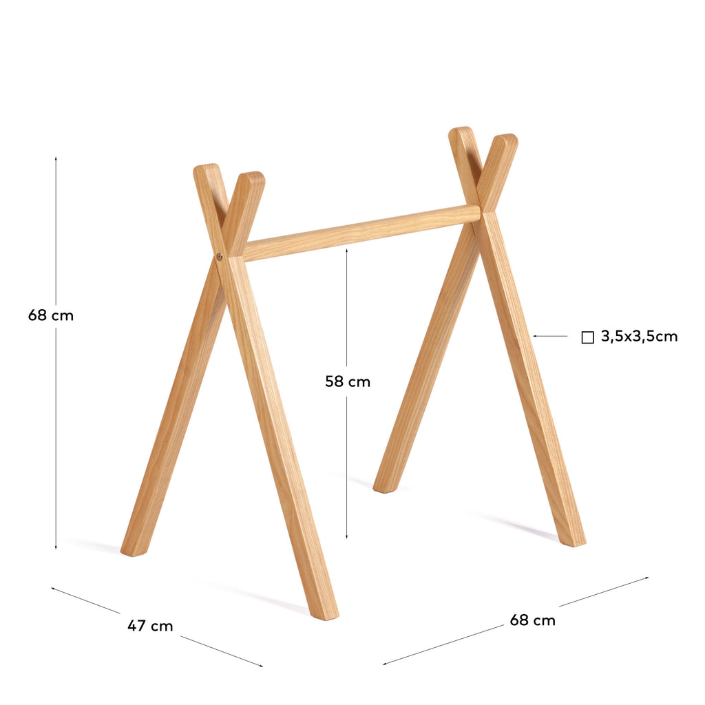 Maralis solid beech wood baby gym
