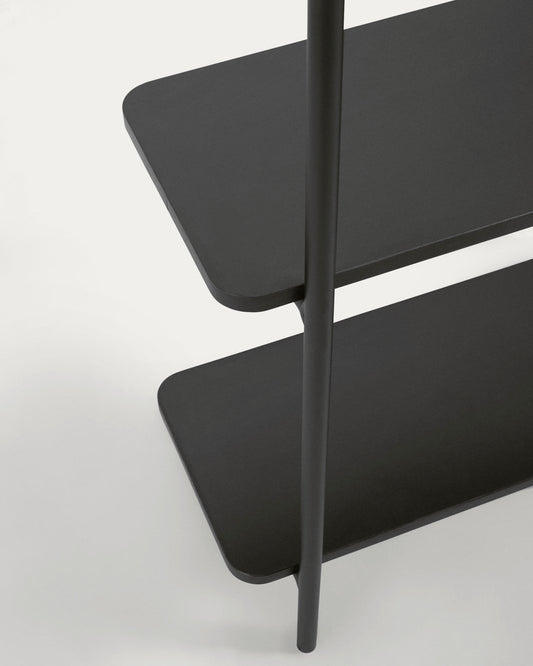 Galatia melamine and metal clothes rail with black finish 60 x 162 cm
