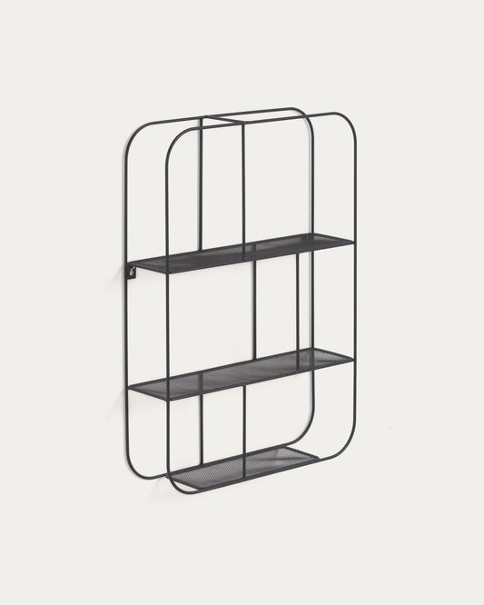 Veneranda metal shelves with black finish 42 x 60 cm