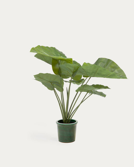 Artificial Alocasia Odora with black plantpot 57 cm