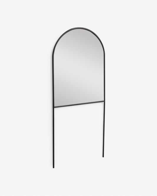 Nazara black metal full-length mirror 70 x 161 cm