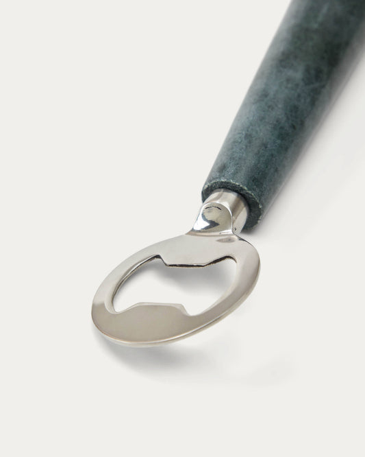 Bluma bottle opener in green marble