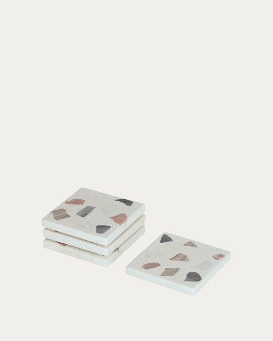 Temira set of multicoloured coasters