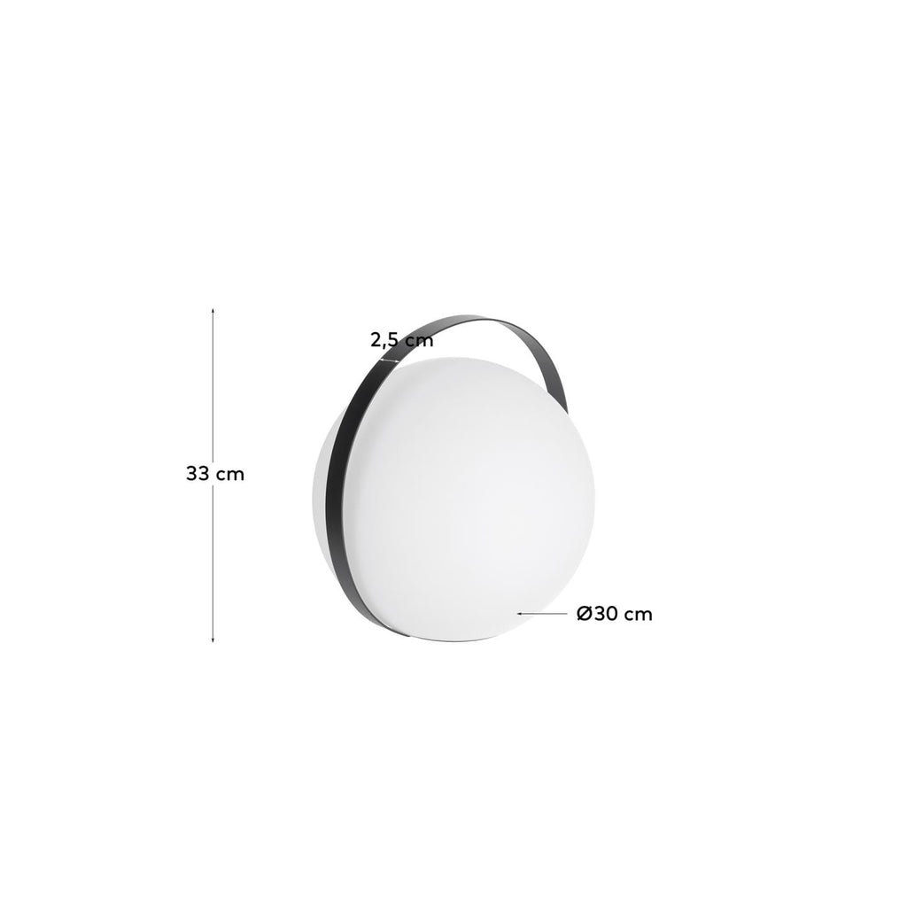 Dinesh table lamp with black steel flex