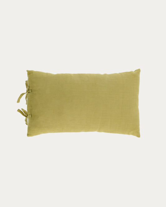 Tazu 100% linen cushion cover in green 30 x 50 cm