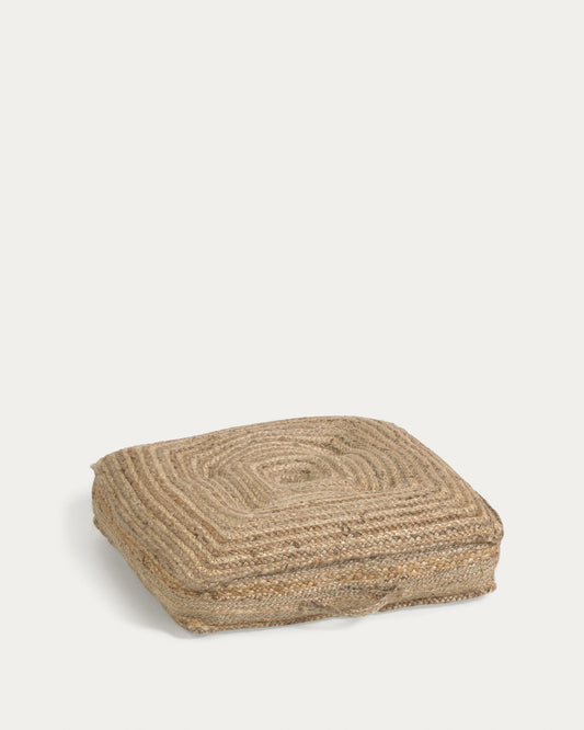 Jute floor-pallet cushion Abir 60 x 60 cm