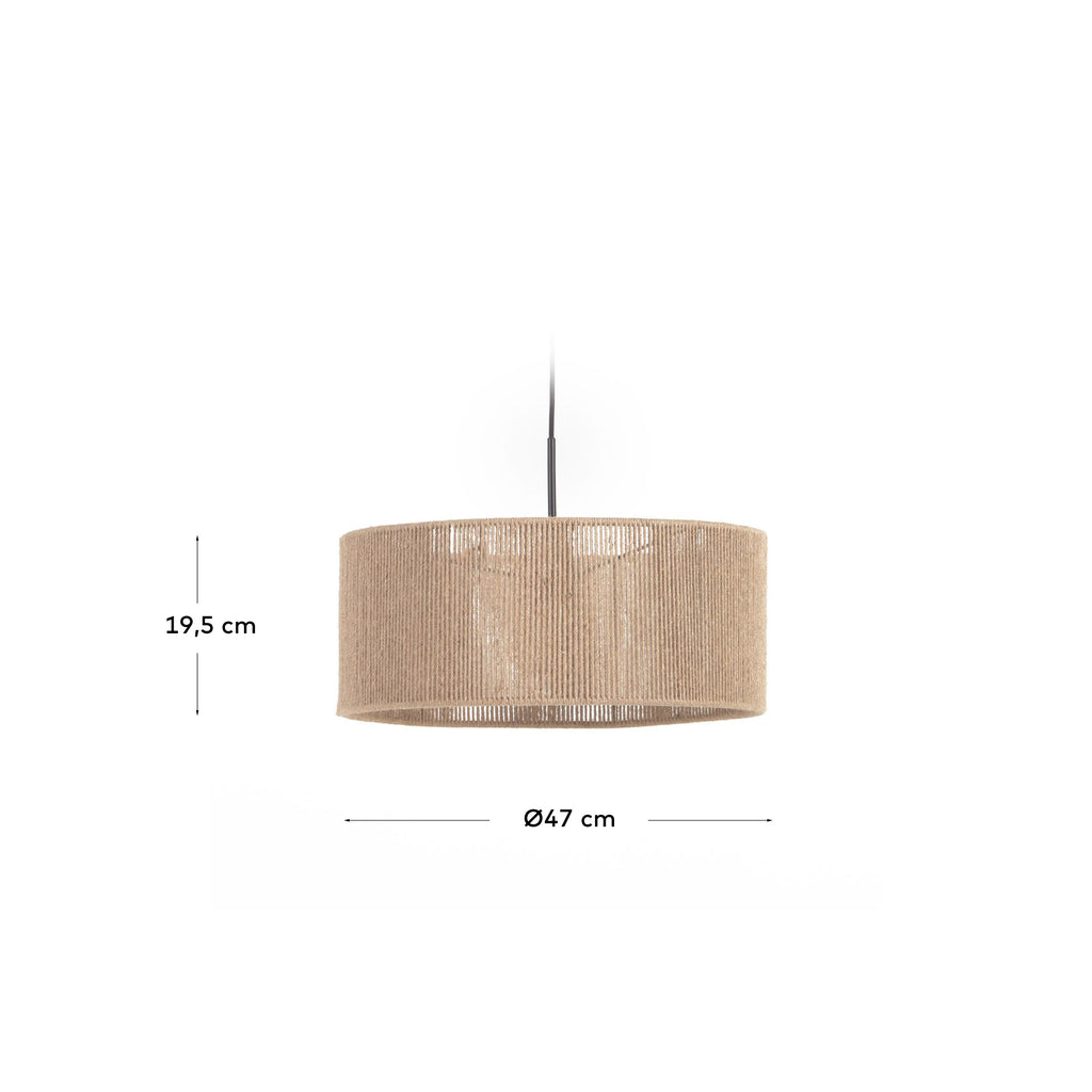 Crista jute light shade with natural finish Ø 47 cm