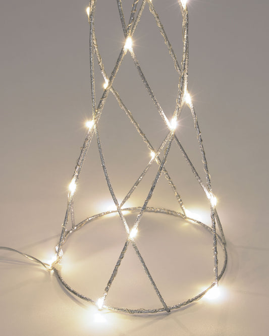 Shirly light-up tree cone in grey