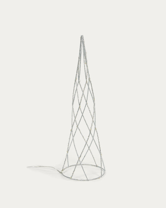 Shirly light-up tree cone in grey
