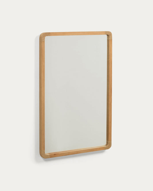 Shamel solid teak mirror 45 x 70 cm