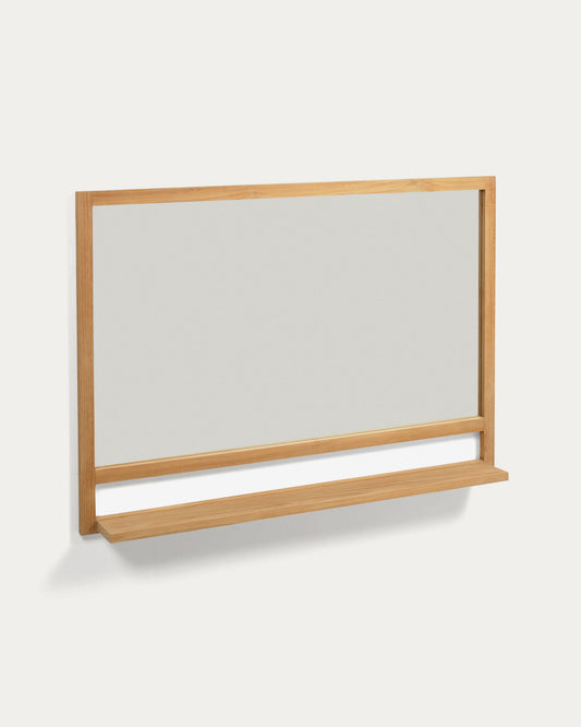 Taciana solid teak mirror 100 x 70 cm