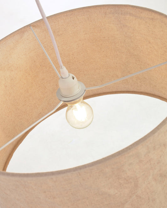 Mariela ceiling lamp shade in linen with beige finish Ø 50 cm