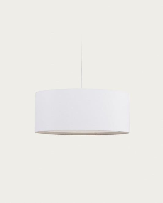 White Santana ceiling light shade with white diffuser Ø 50 cm