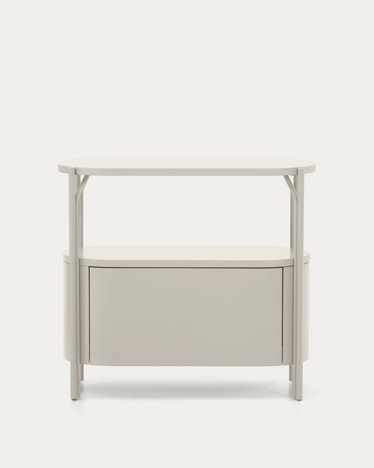 Arely bathroom vanity unit with steel structure and white lacquered MDF 90 x 40cm