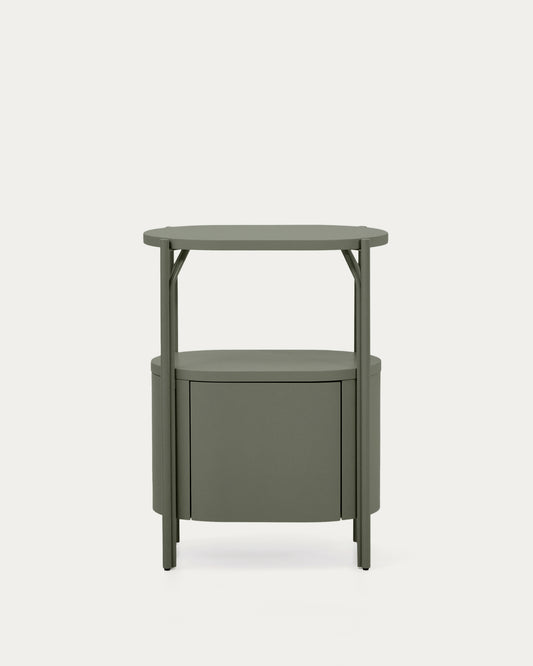 Arely bathroom vanity unit with steel structure and green lacquered MDF 60 x 40cm