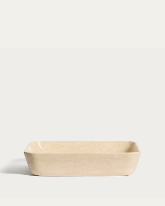 Darnen beige marble countertop washbasin 55 x 35cm