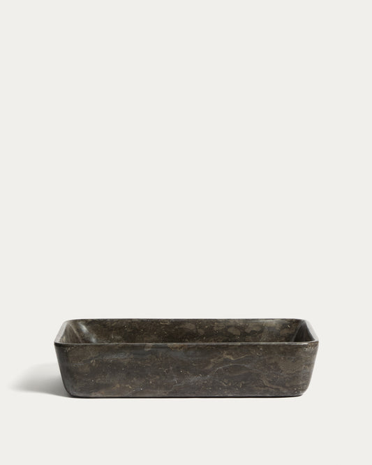 Darnen grey marble countertop washbasin 55 x 35cm