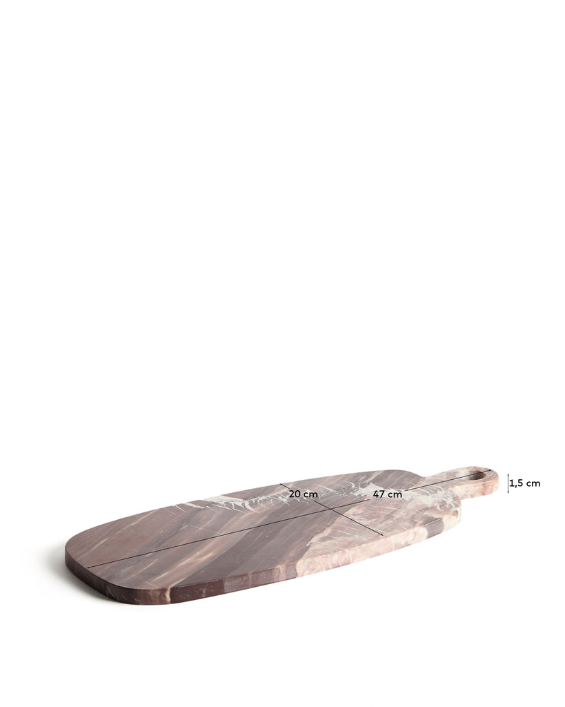 Meran burgundy marble serving board 47 x 20cm