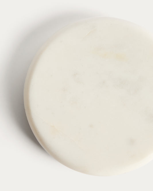Erefi set of 4 white marble coasters