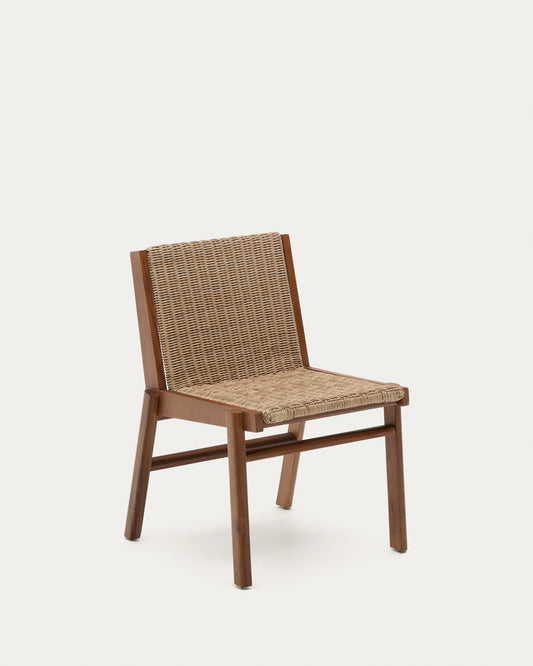 Itani chair in FSC 100% solid acacia wood and synthetic rattan