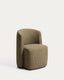 Corvena chair in olive green chenille FSC Mix Credit