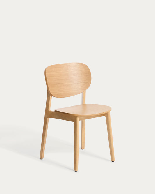 Ludara oak veneer chair