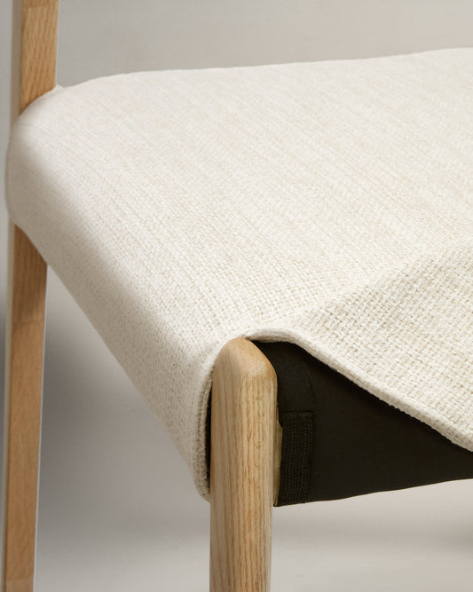 Cover for the Cudia chair in beige chenille