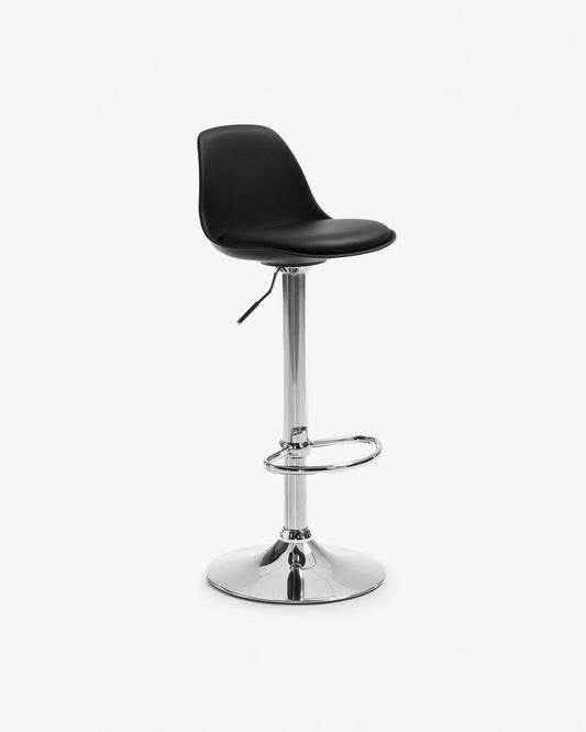 Orlando-T barstool black height 60-82 cm