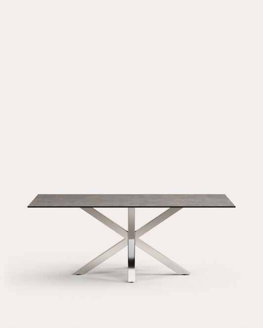 Argo table 200x100, Stain Steel Porcelain Iron Moss