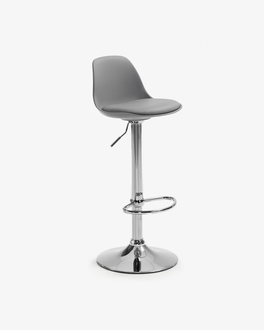 Orlando-T barstool grey height 60-82 cm