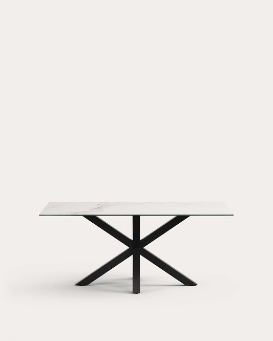 Argo table 180 cm porcelain black legs