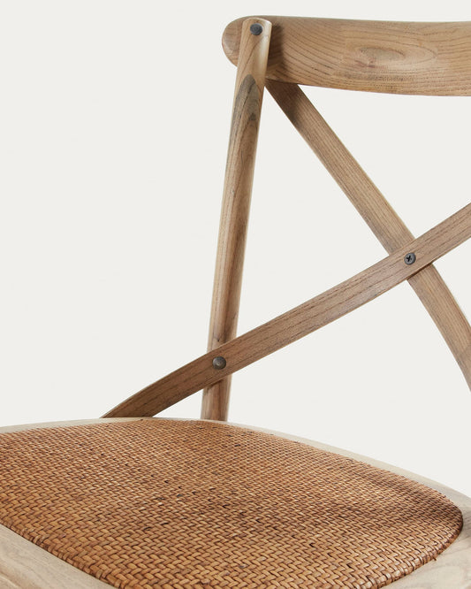 Alsie chair in solid birch wood with natural lacquer