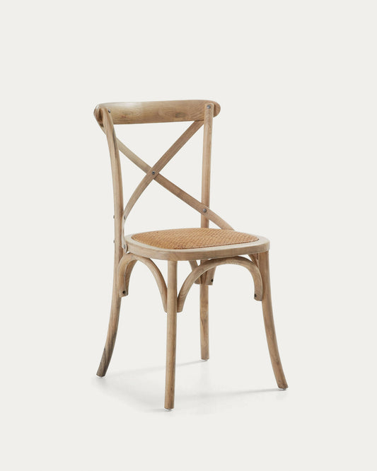 Alsie chair in solid birch wood with natural lacquer