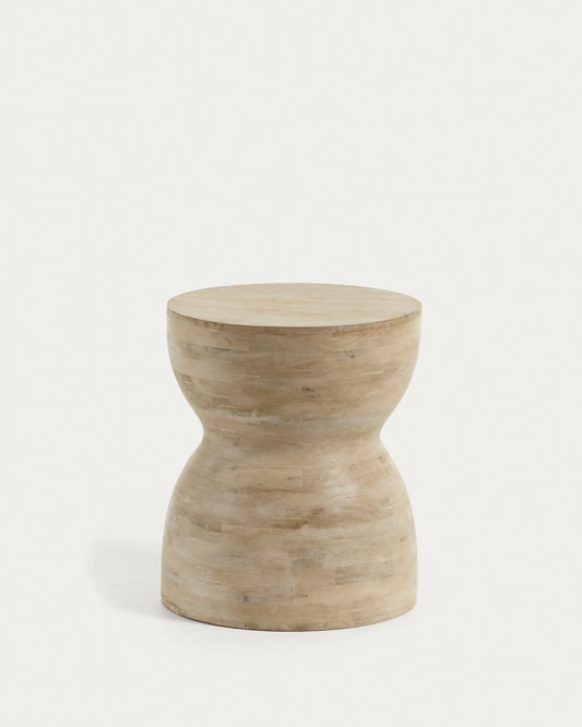 Mazy solid mango wood side table, Ø 40 cm