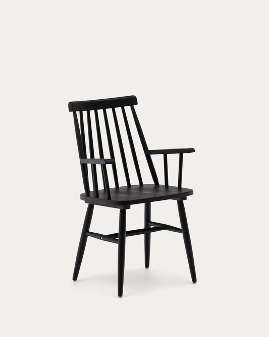 Black Tressia chair with armrests