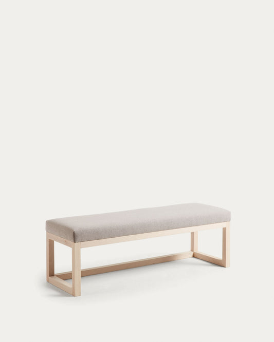 Beige Loya bench 128 cm