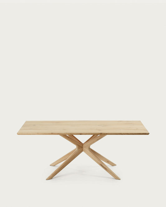 Armande oak veneer table with white wash finish 200 x 100 cm