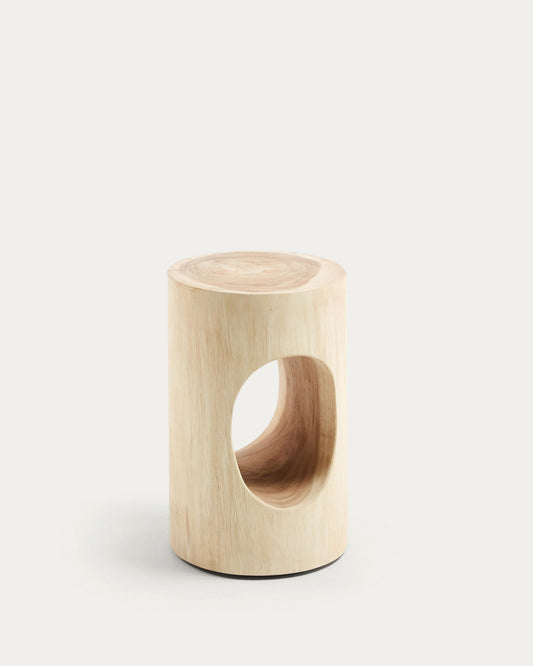 Halker solid rain tree wood side table, Ø 30 cm