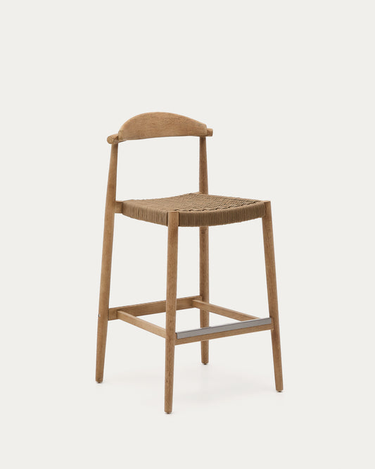 Nina stool in solid acacia wood, height 76 cm FSC 100%